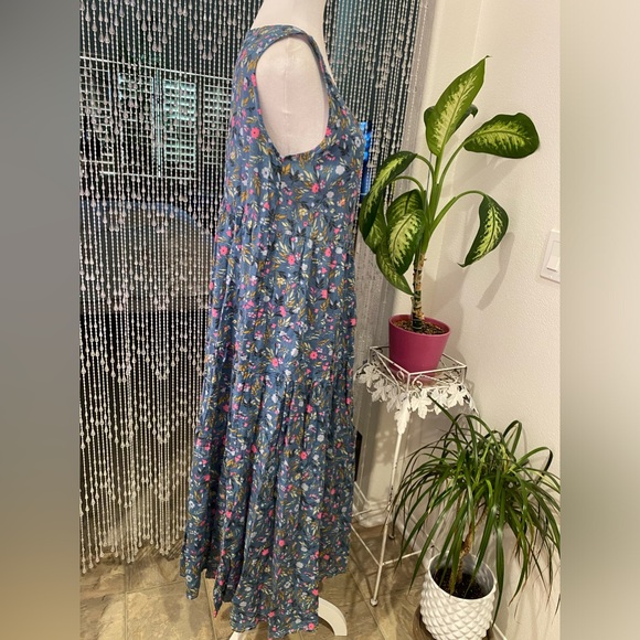 FLORAL MIDI DRESS NWOT - Picture 3 of 8